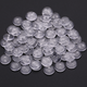 Round Plastic Buttons - Clear